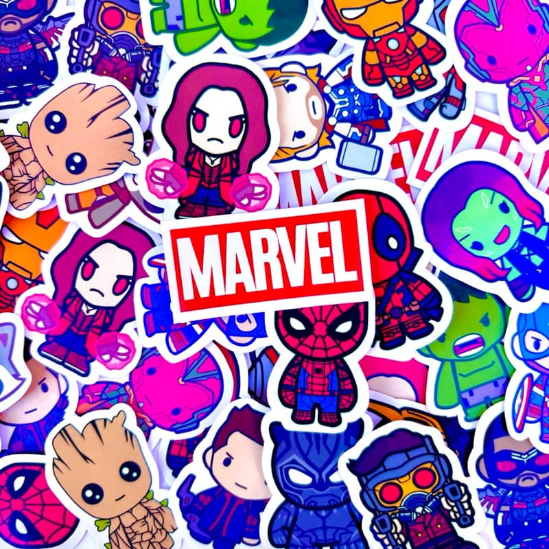 Adesivos stickers MARVEL 1 - para bullet journal, bujo, caderno, agenda, planner, presentes