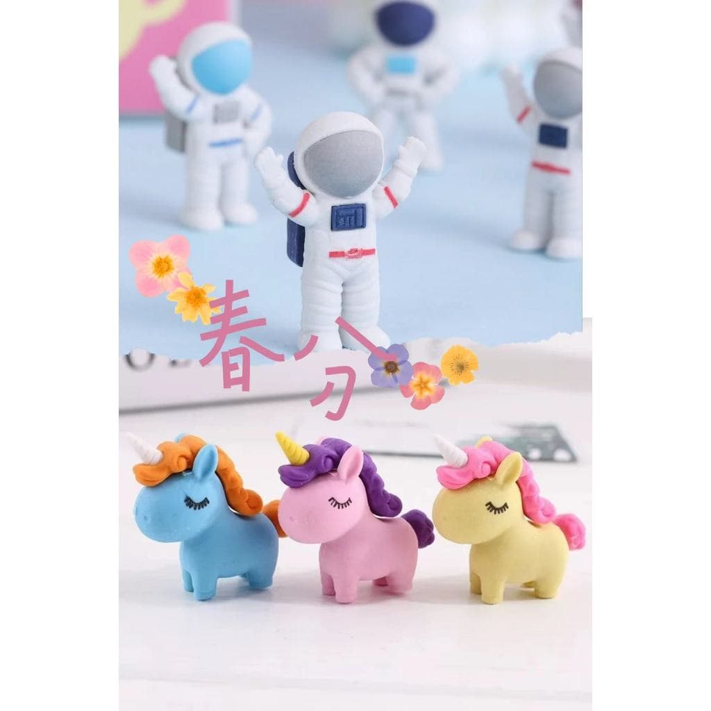 Borracha Formato Astronauta  Espaço Criativo (Quantidade)Em Forma De Apagador Premium Papelaria Estudantil Novo