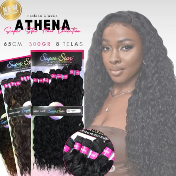 Athena Super Star Cabelo Fibra De Proteína Mega Hair Na Tela