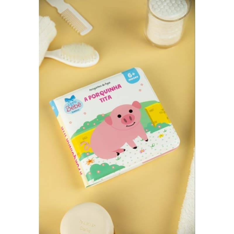 Livro de Banho Infantil | A Porquinha Tita | Brincadeira | Histórias | 6m+