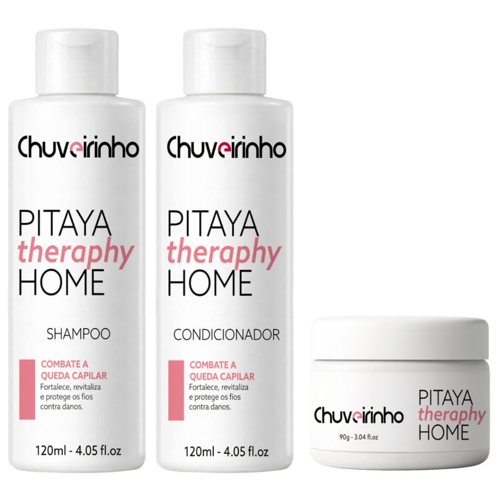 Kit Completo Pitaya Anti-Queda | Fortalece, Revitaliza e Protege os Fios! Cabelos Fortes & Sem Queda!