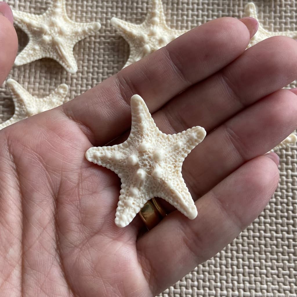 Aplique Estrela do Mar – 10 Unidades  Tema Fundo do Mar e Sereia Personalizados de Luxo