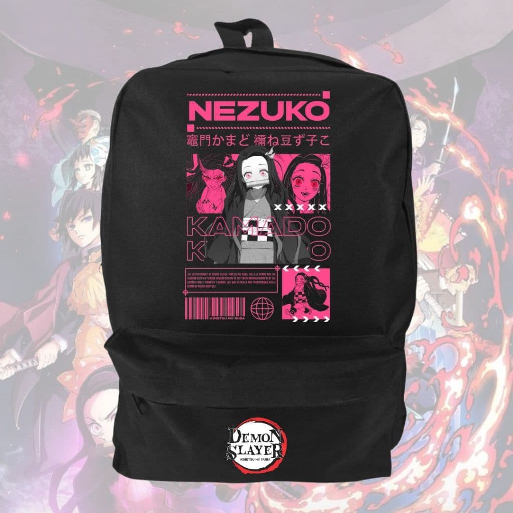 Mochila DEMON SLAYER - NEZUKO escolar estampada personalizada anime