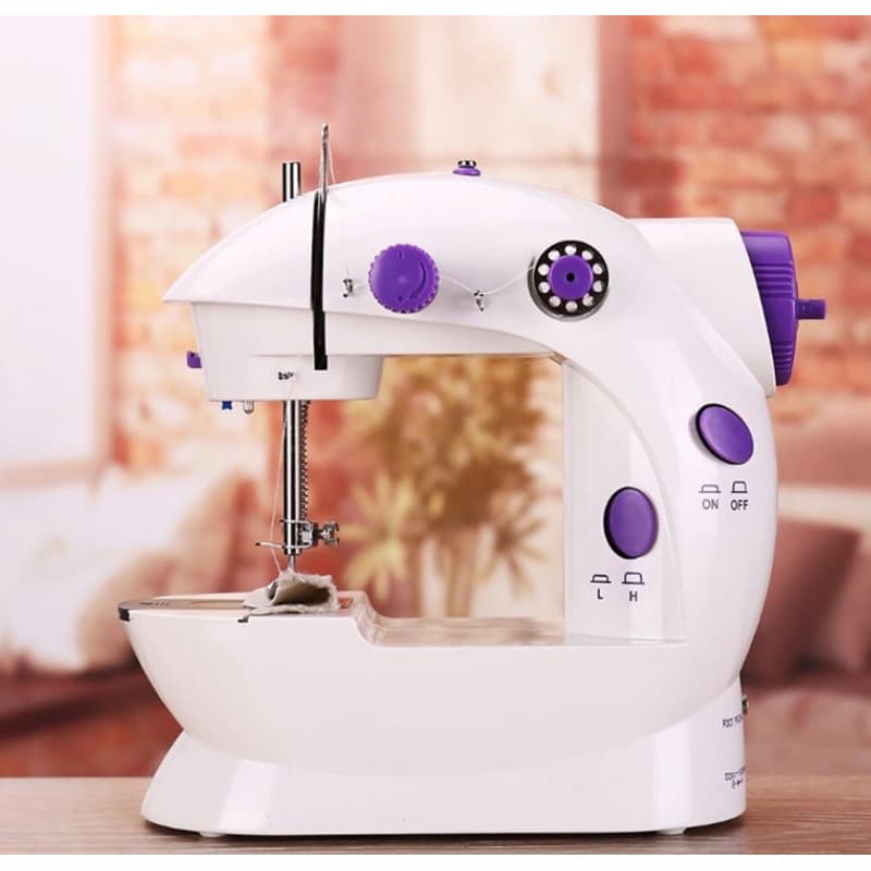 Mini Máquina de Costura Doméstica Portátil Bivolt
