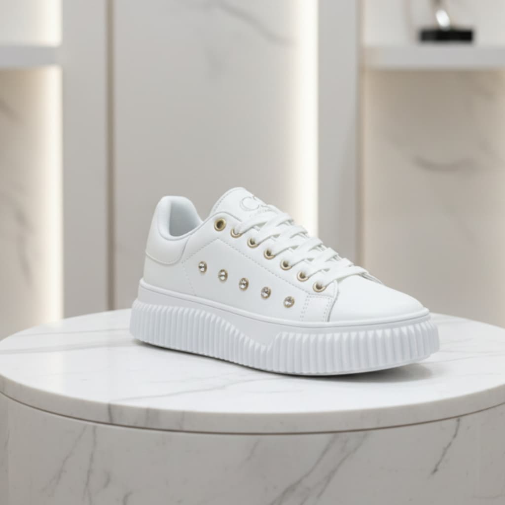 Tênis Feminino Casual Branco Tênis Feminino De Luxo Macio Leve Estiloso Confortável