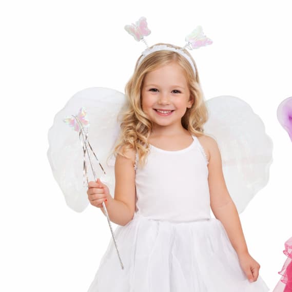 KIT FANTASIA IFANTIL ANJINHA FESTA A FANTASIA CARNAVAL HALLOWEEN ANJO