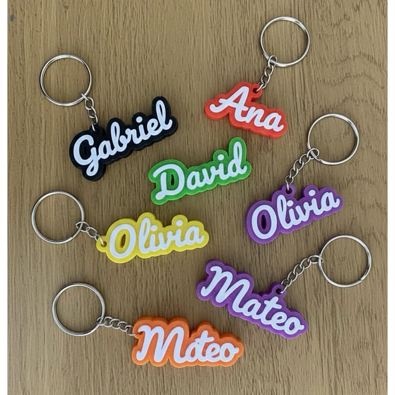 KIT Chaveiro com o nome personalizado em 3D