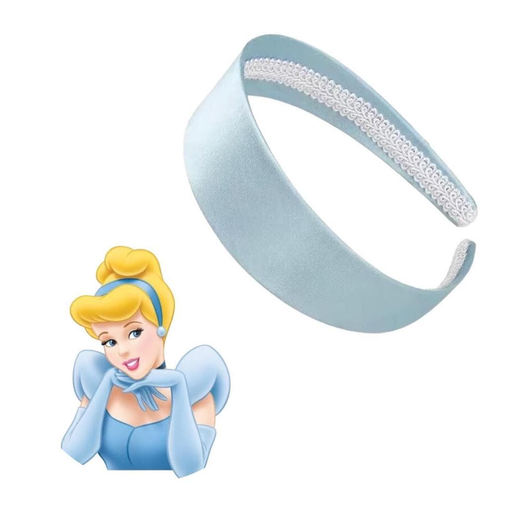 Tiara Arquinho Cinderela Ella Diadema Infantil Seda Azul
