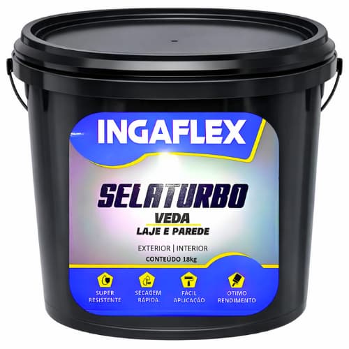 Tinta Emborrachada 18kg Para Laje Marquise Parede E Telhado Selaturbo COMPRAR APENAS 1!