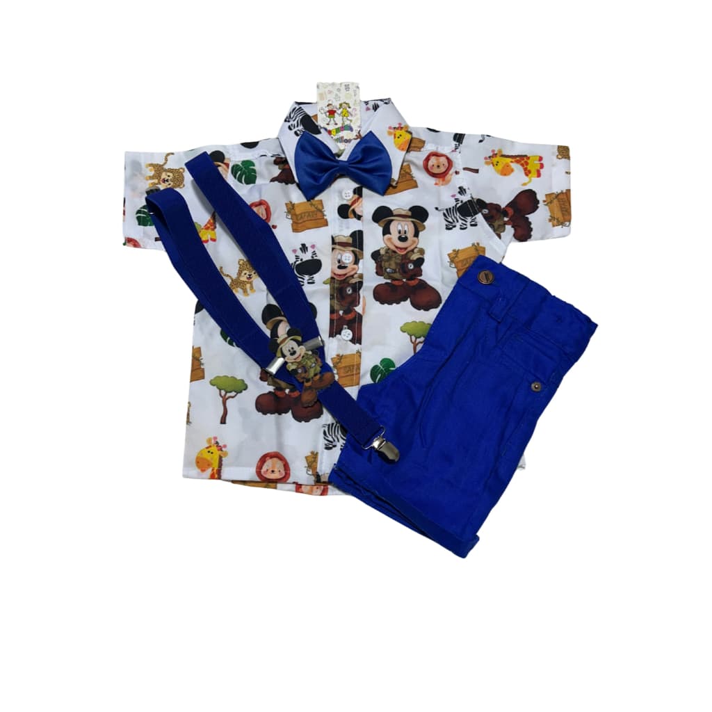 CONJUNTO MICKEY SAFARI MOD 2 SUPER LUXO FESTAS E ANIVERSARIOS  SOCIAL.