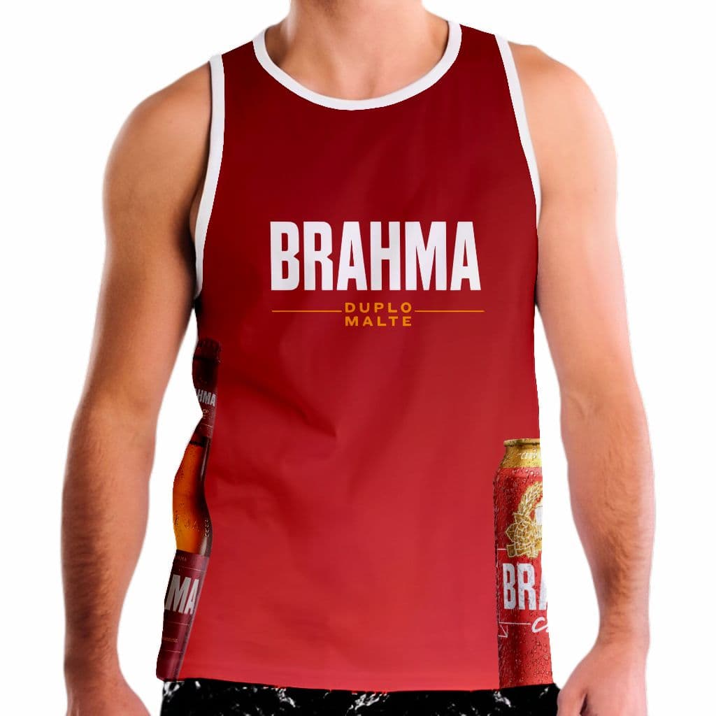 Camiseta Regata sem manga Poliéster Abadá Brahma