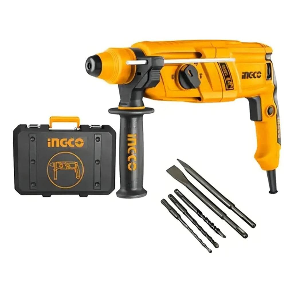 Martelete Combinado Sds Plus Ingco 800w (urgh9028-9) Cor Amarelo Frequência 60hz Amarelo 220v