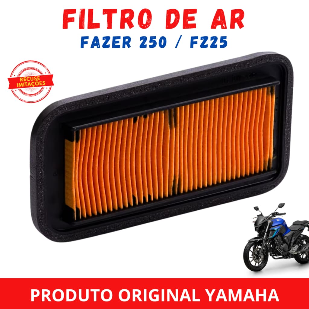 Filtro de Ar Original Yamaha Moto Fazer 250 / FZ25 (2018-2024)