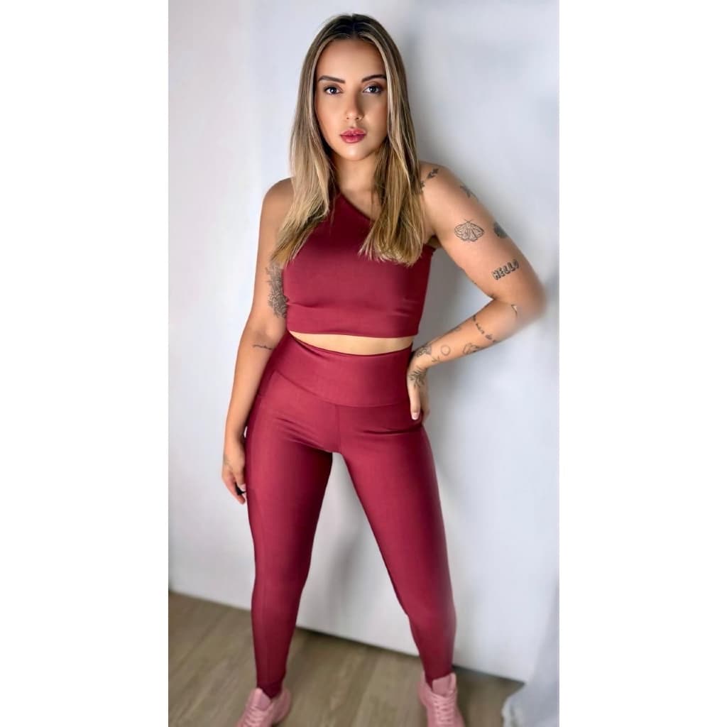 Conjunto fitness black out zero transparência , conjunto treino , top + legguing de alta compressão