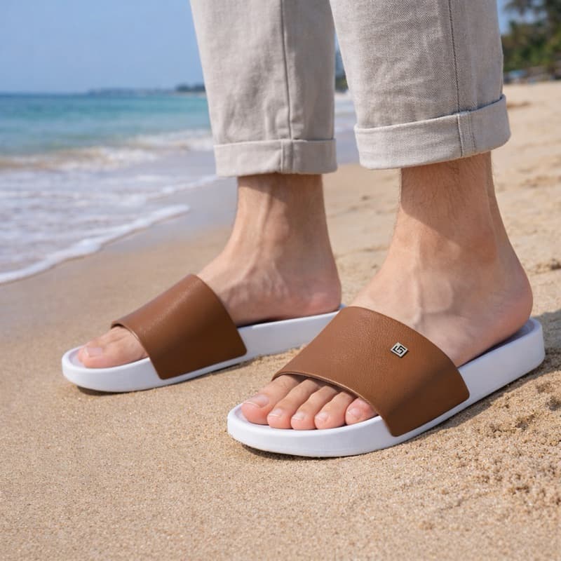 Chinelo Slide Masculino Tira Confortável Verão Meninos Cores