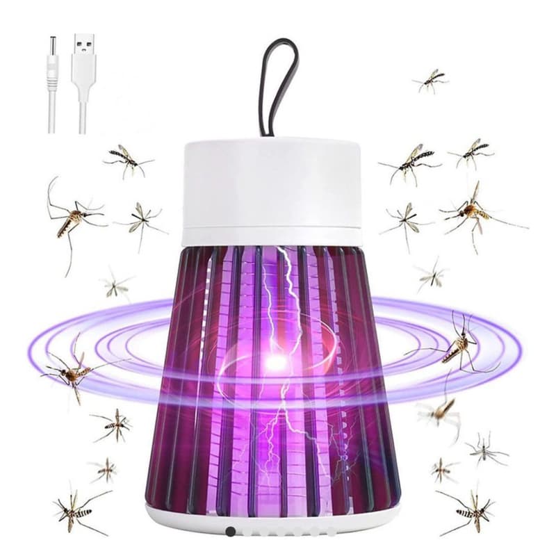 Lâmpada Elétrica Mata-Mosquitos Luz UV USB Armadilha Para Anti-Insetos