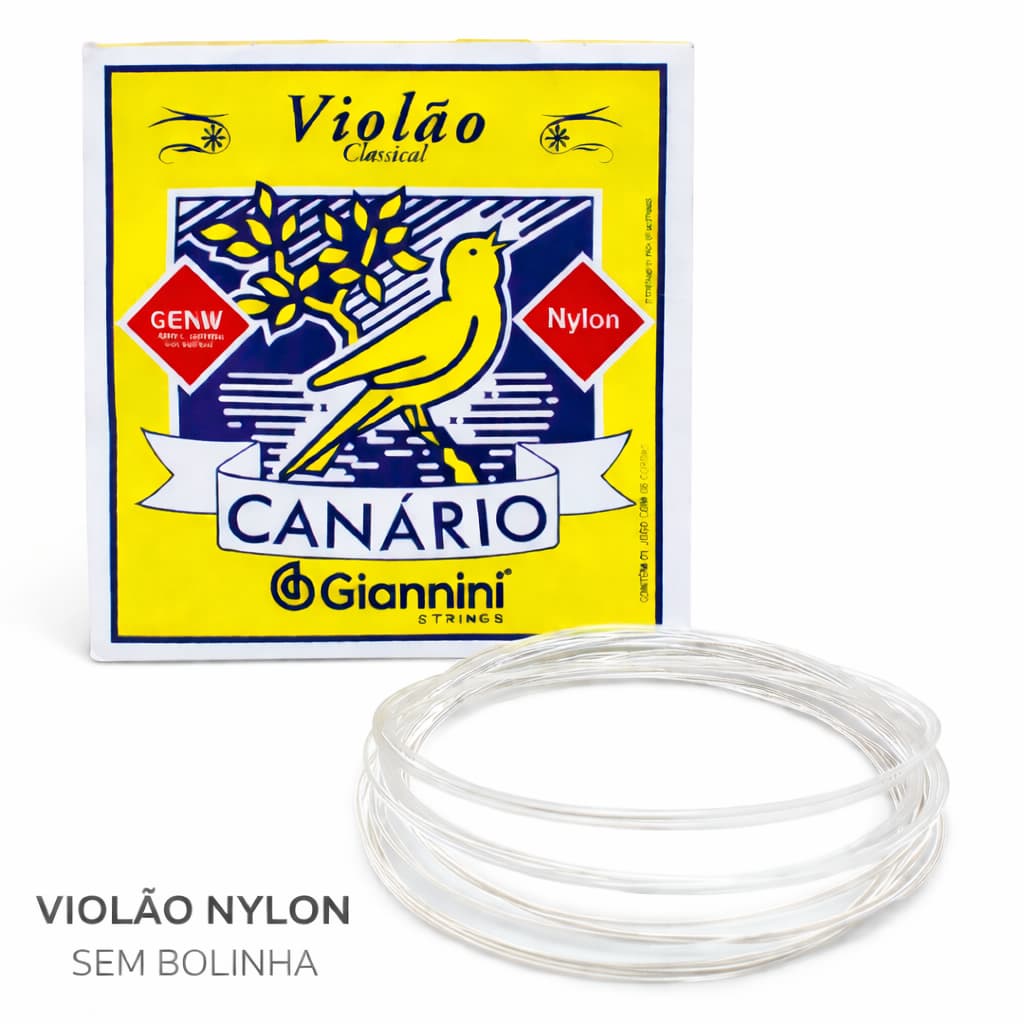 ENCORDOAMENTO GIANNINI VIOLAO GENW NAILON CANARIO SEM BOLINHA