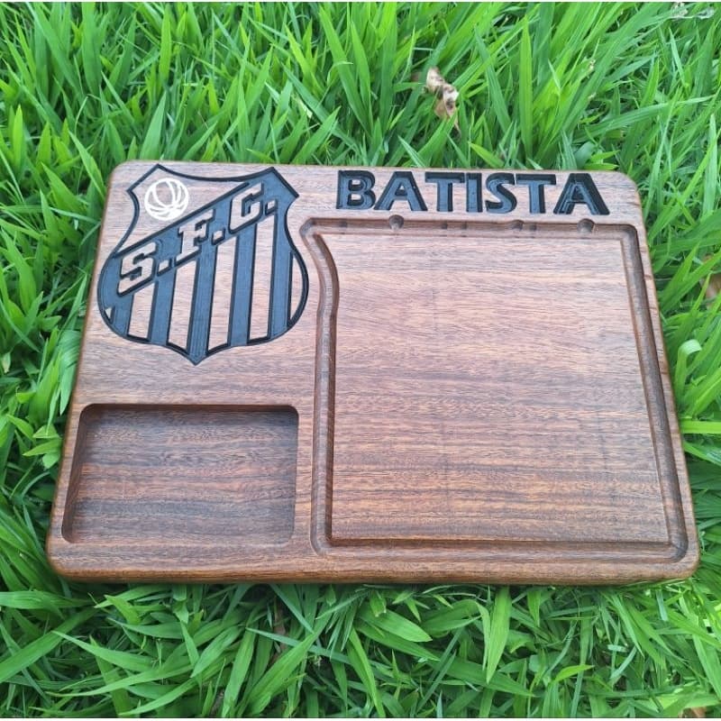Tábua De Carne Personalizada com nome e time ou LOGOMARCA Madeira Cumaru Nobre Design Único Tábua Churrasco Tábua  Corte