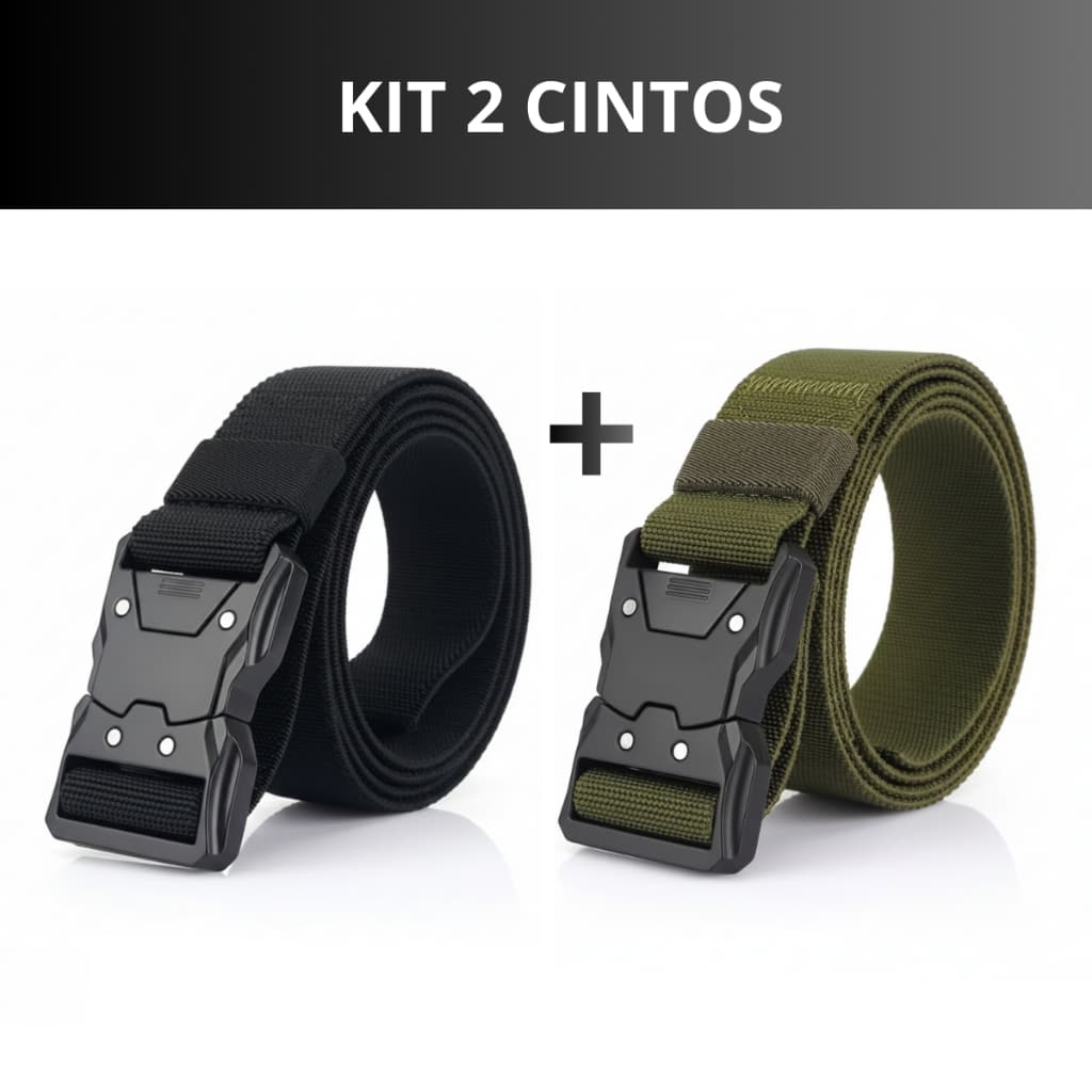 Kit 2 Cinto Masculino 125 cm Tático Estiloso Casual Social Oferta Promoção