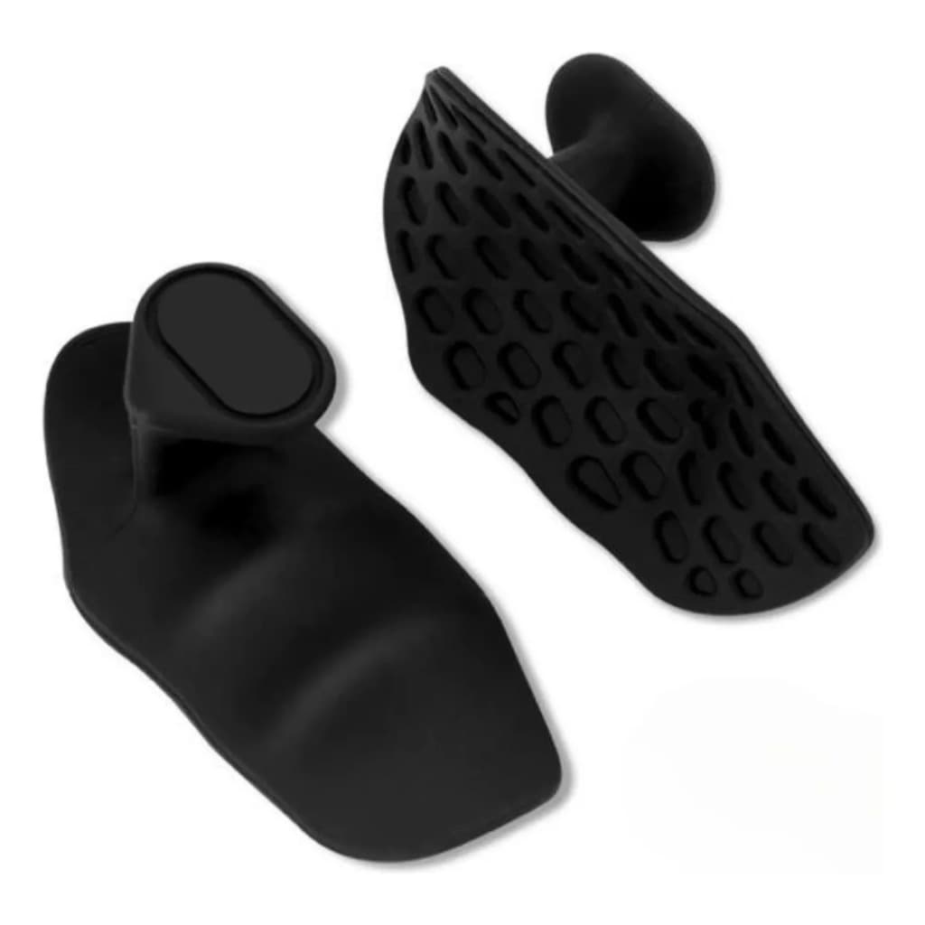 Luva Pegador de Silicone para Levantamento de Peso Grip e Treino Ergonômico Ginastica Antiderrapante- Preto