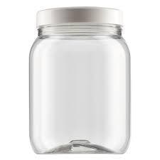 Pote plástico 1 litro rosca transparente Bandeirante 2166UD