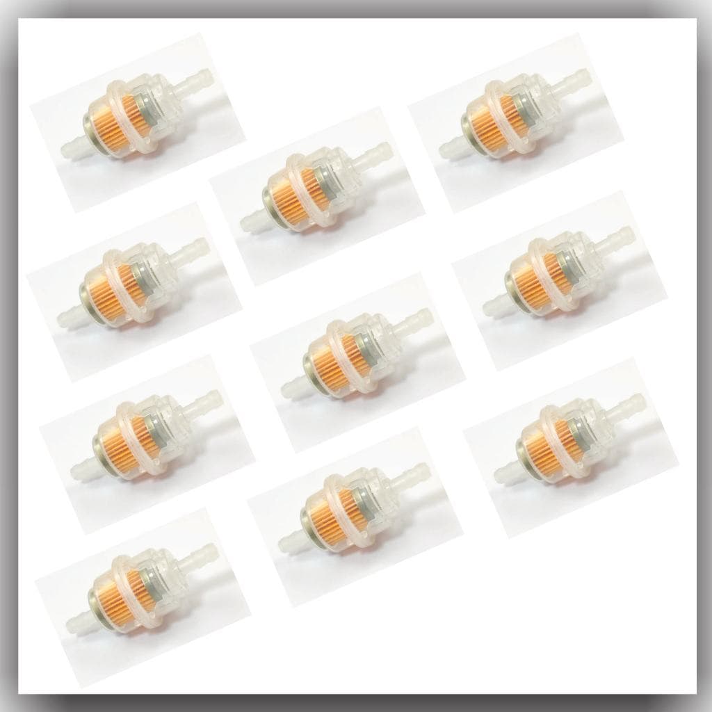 Kit 10 Filtros De Combustivel Médio Gasolina Universal Moto