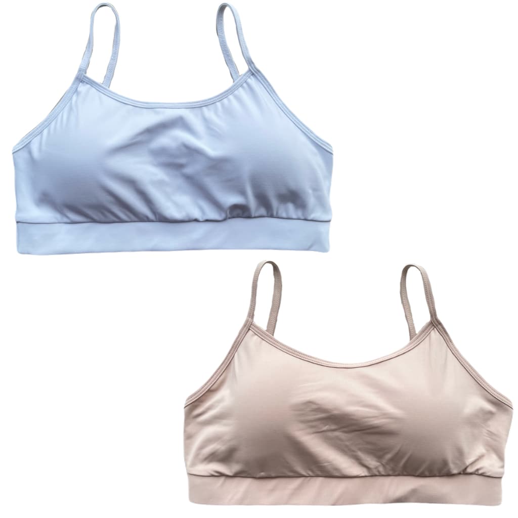 Kit 2 Top Feminino Fitness Poliamida Bojo Removível Alças Finas Top Academia Feminino