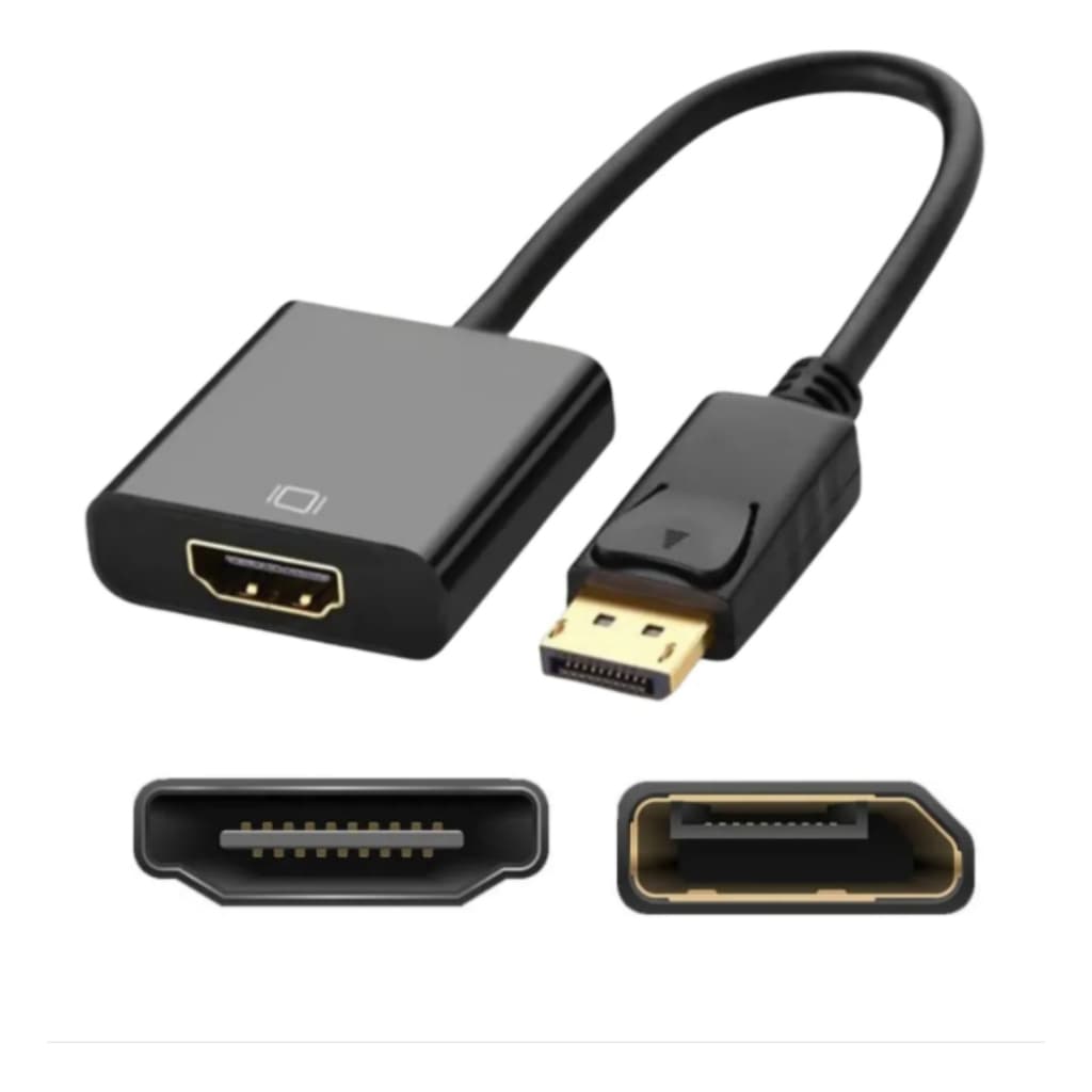 Cabo Adaptador Displayport P/ Hdmi Conversor Vídeo Analógico