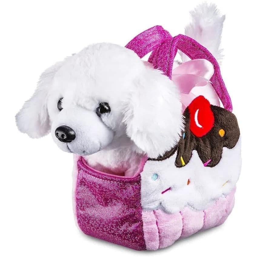 Ursinho de Pelúcia Cutie Handbags Poodle Rosa Multikids - BR1716