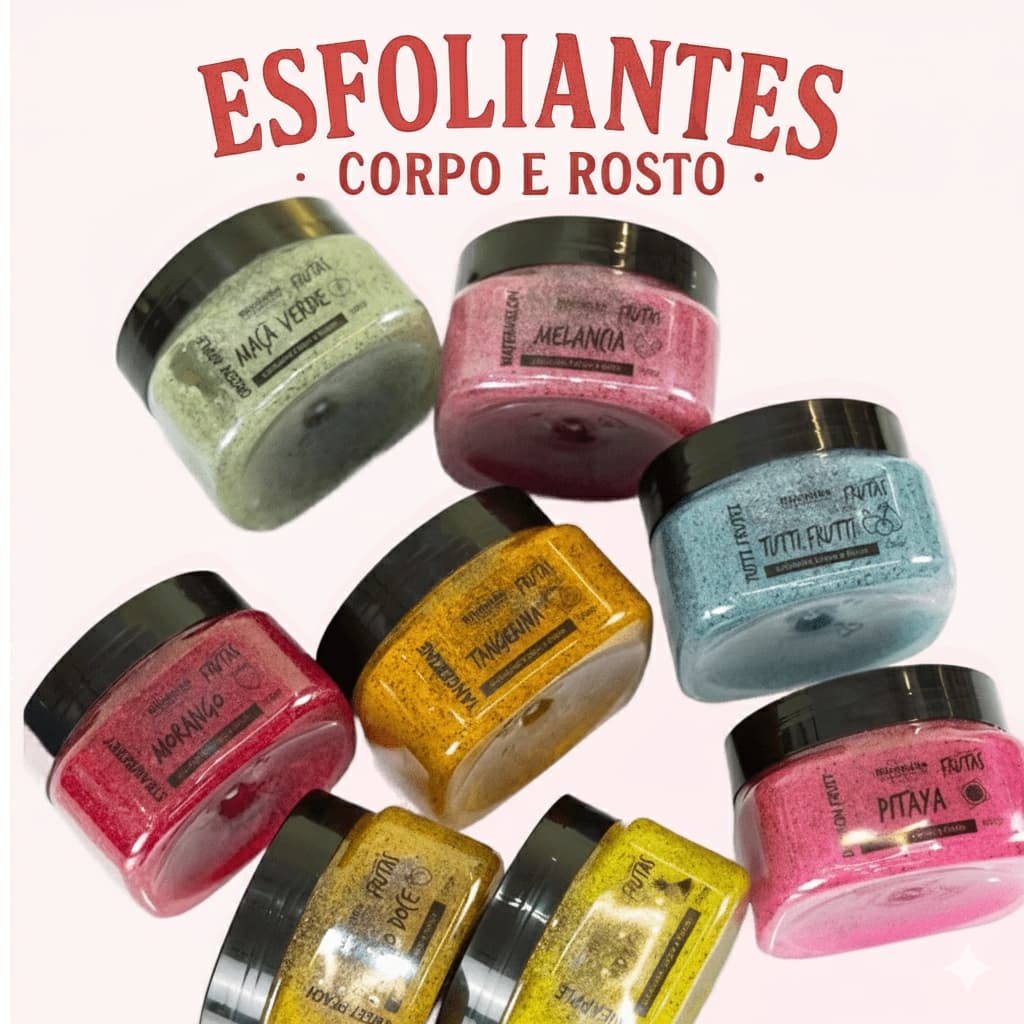 Esfoliante Corpo E Rosto 300g Rhenuks Hidratação Varias Fragrâncias