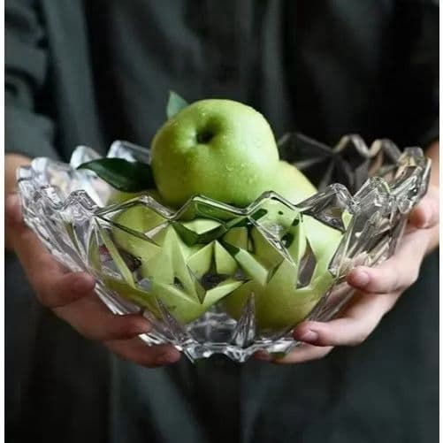 Fruteira Centro de Mesa Bowl Flower de Vidro – 1,7L