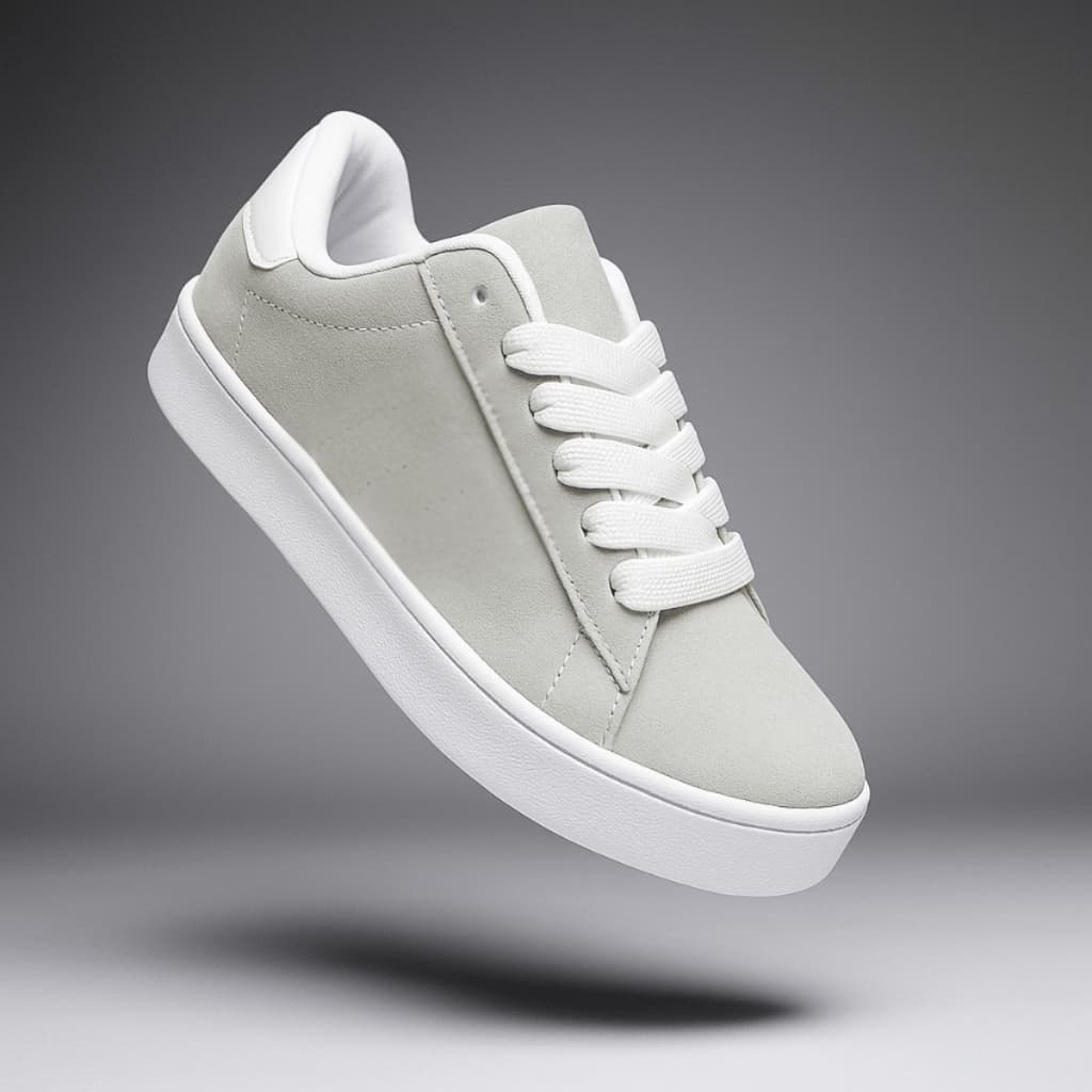 Tênis feminino casual moderno elegante de camurça premium leve confortável macio resistente