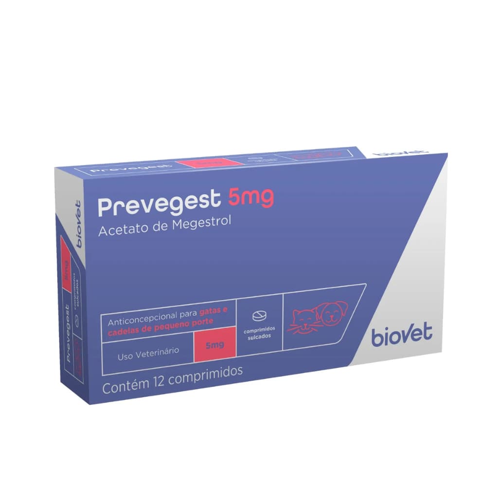 Prevegest 5mg - 12 Comprimidos - Biovet