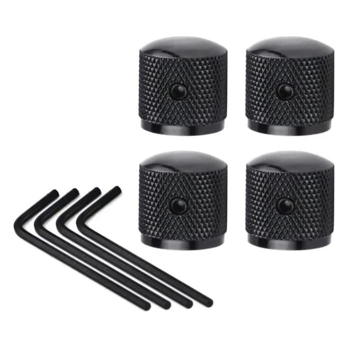 Kit 4 Peças Knobs Botão Potenciômetro Tone P/ Guitar Jackson, Tagima, Cort, Fender, Krammer, Seizi, Solar