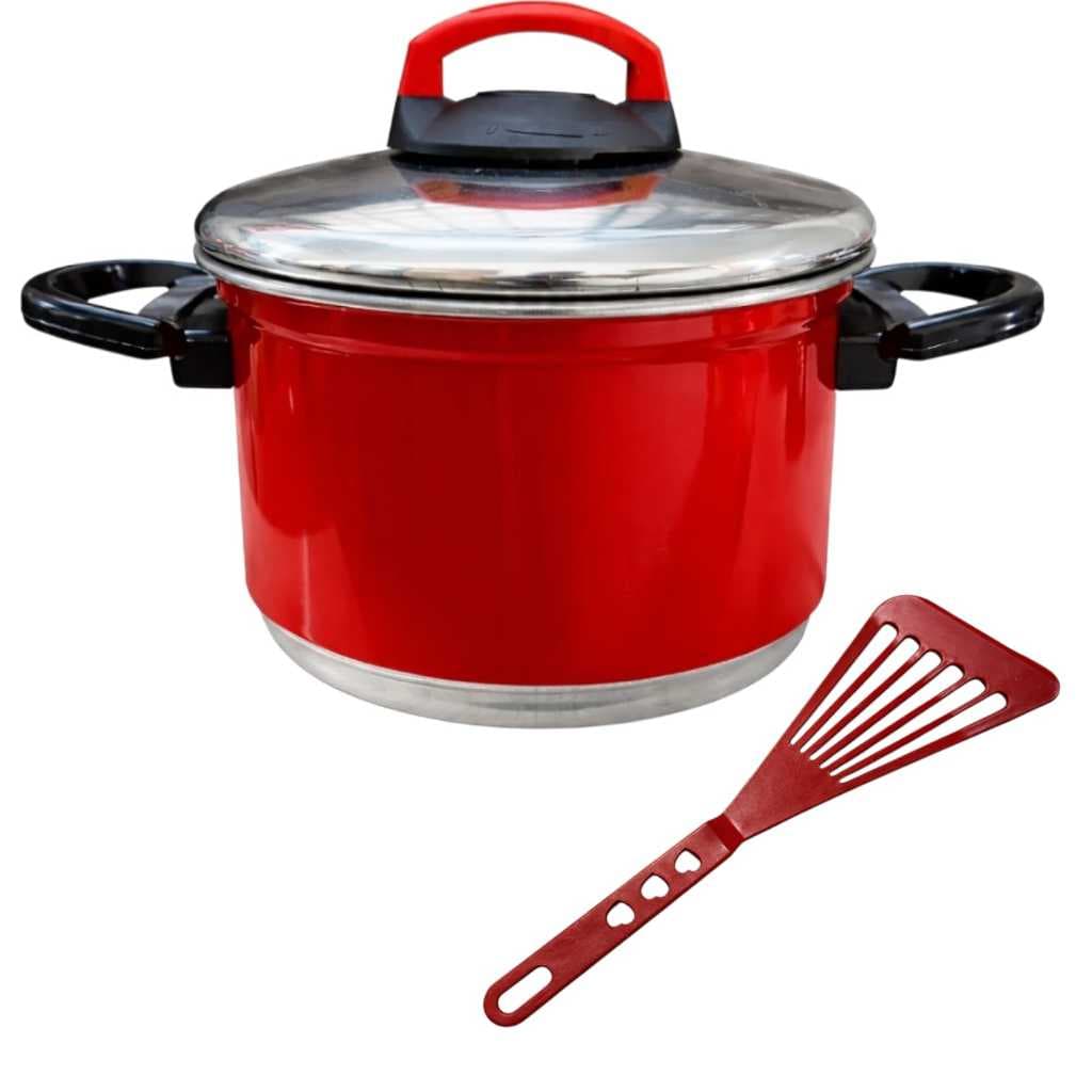 Panela Caldeirão de Alumínio N° 16 + Espátula de Brinde - Ideal para o dia a dia