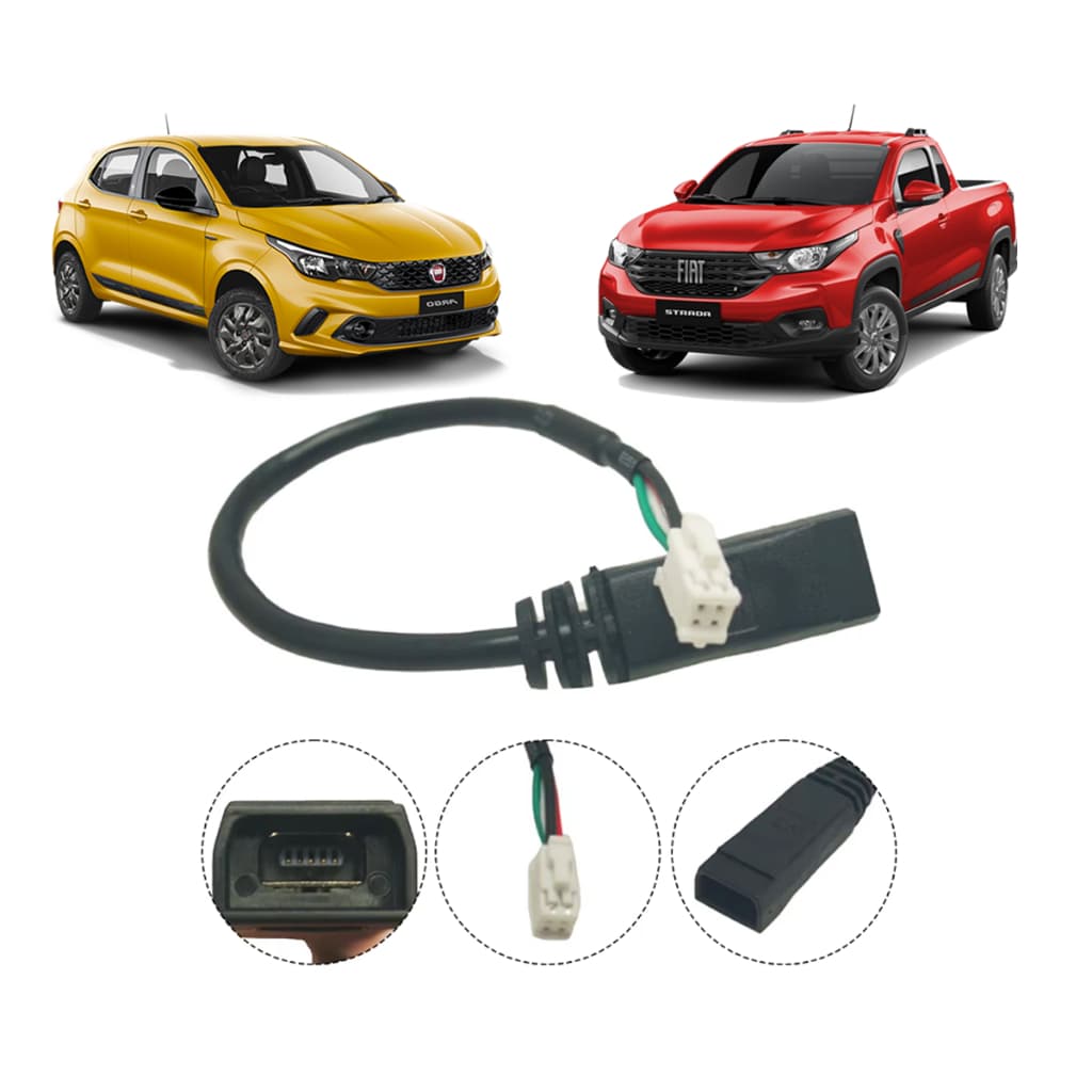 Cabo Adaptador Usb Do Console Nova Fiat Strada - Argo