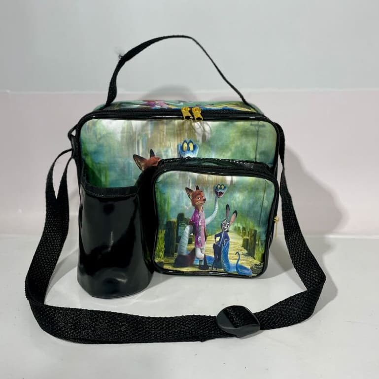 maleta térmica 24x20 com bolso extra para garrafinha personalizado