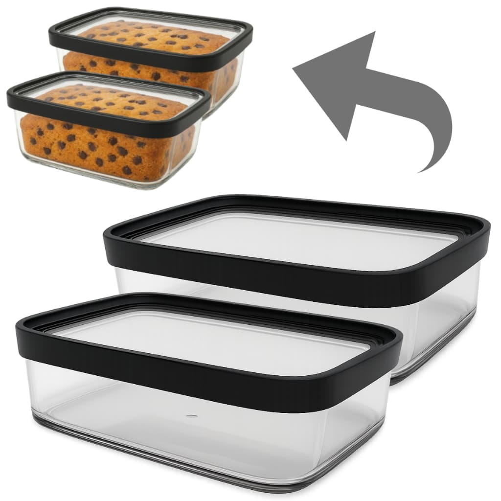 Pote Hermético Retangular Para Pães Bolos Bolacha e Outros Alimentos 1,5L Helsim 25x13x9
