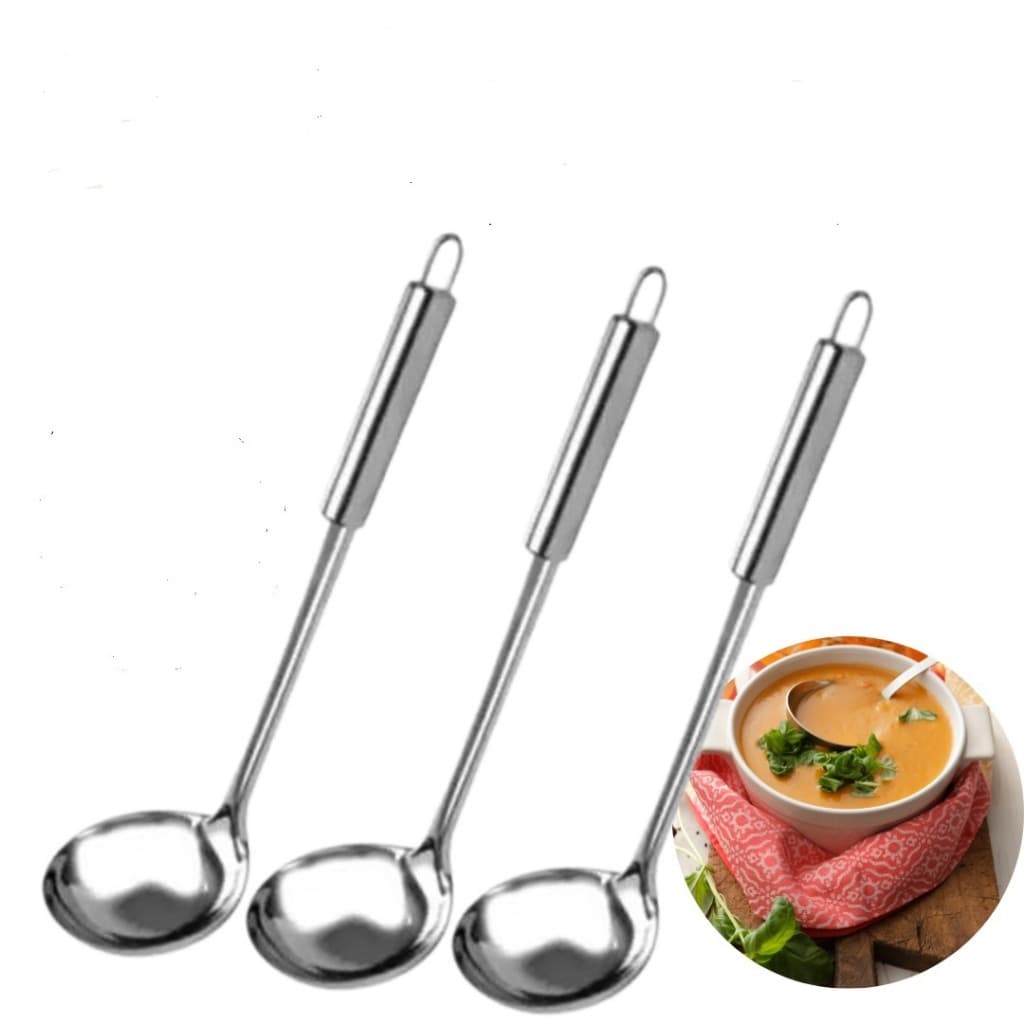 Concha Aço Inox Servir Feijão Caldo Sopa Cremes Molho Cozinha Bar Restaurante Kit 05, 08 Ou 10 Un