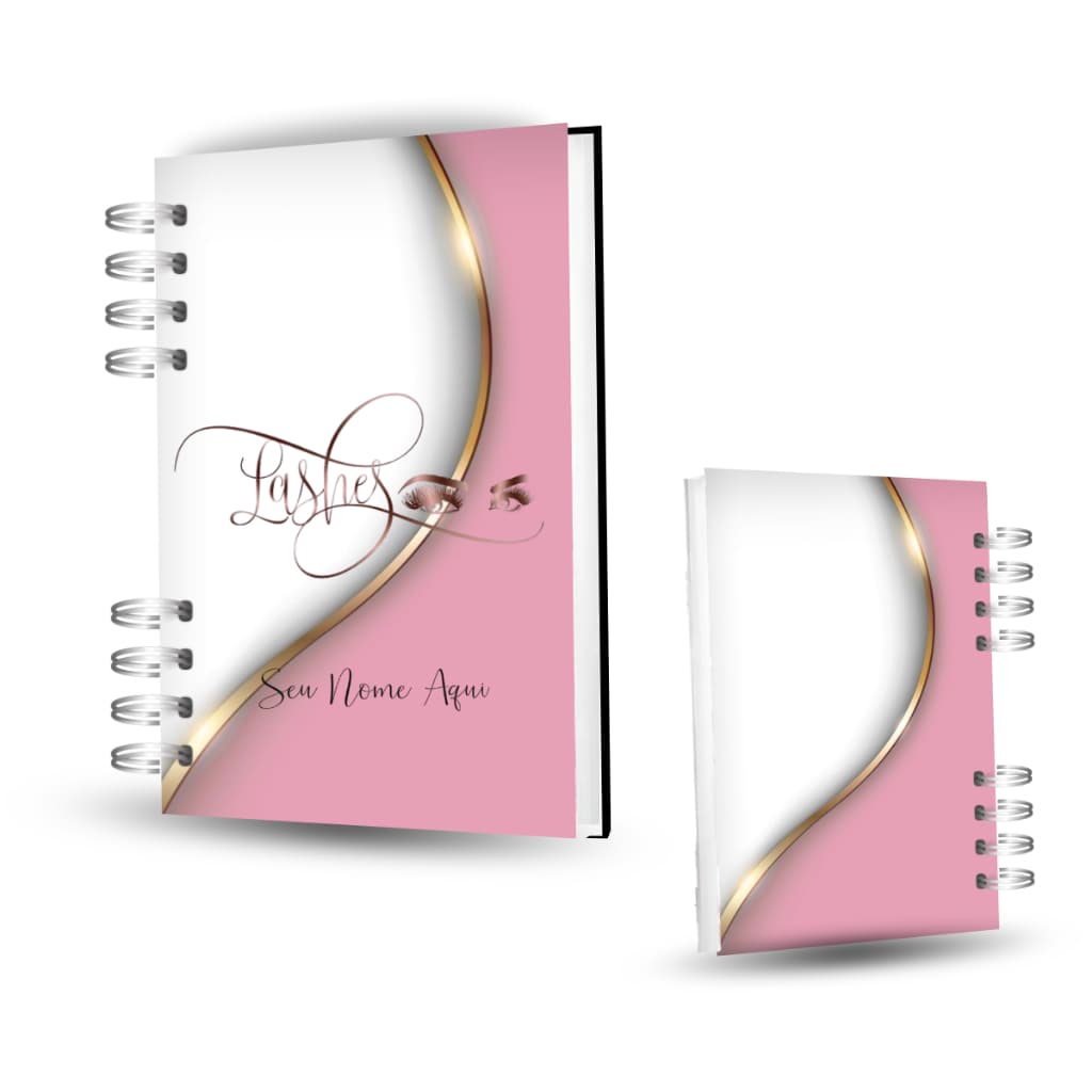 Agenda Lash Designer Personalizada personalizada Com 120 Páginas permanente
