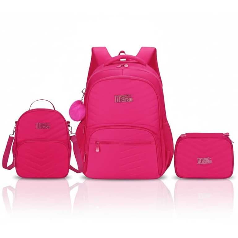 Mochila Volta às Aulas Resistente e Impermeável com Grande Capacidade