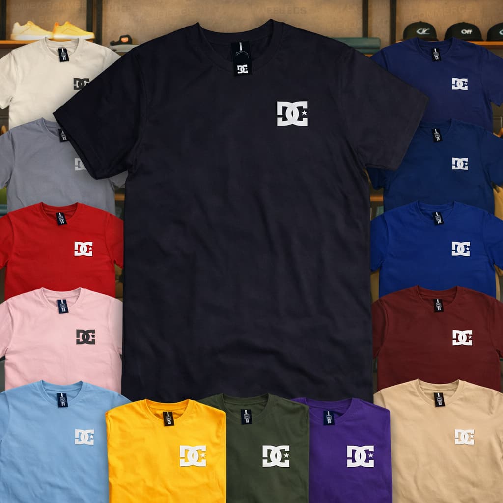 Camiseta Masculina Básica DC Skate Canto Sk8 Qualidade Camisa T-shirt Unisex Algodão Confortável
