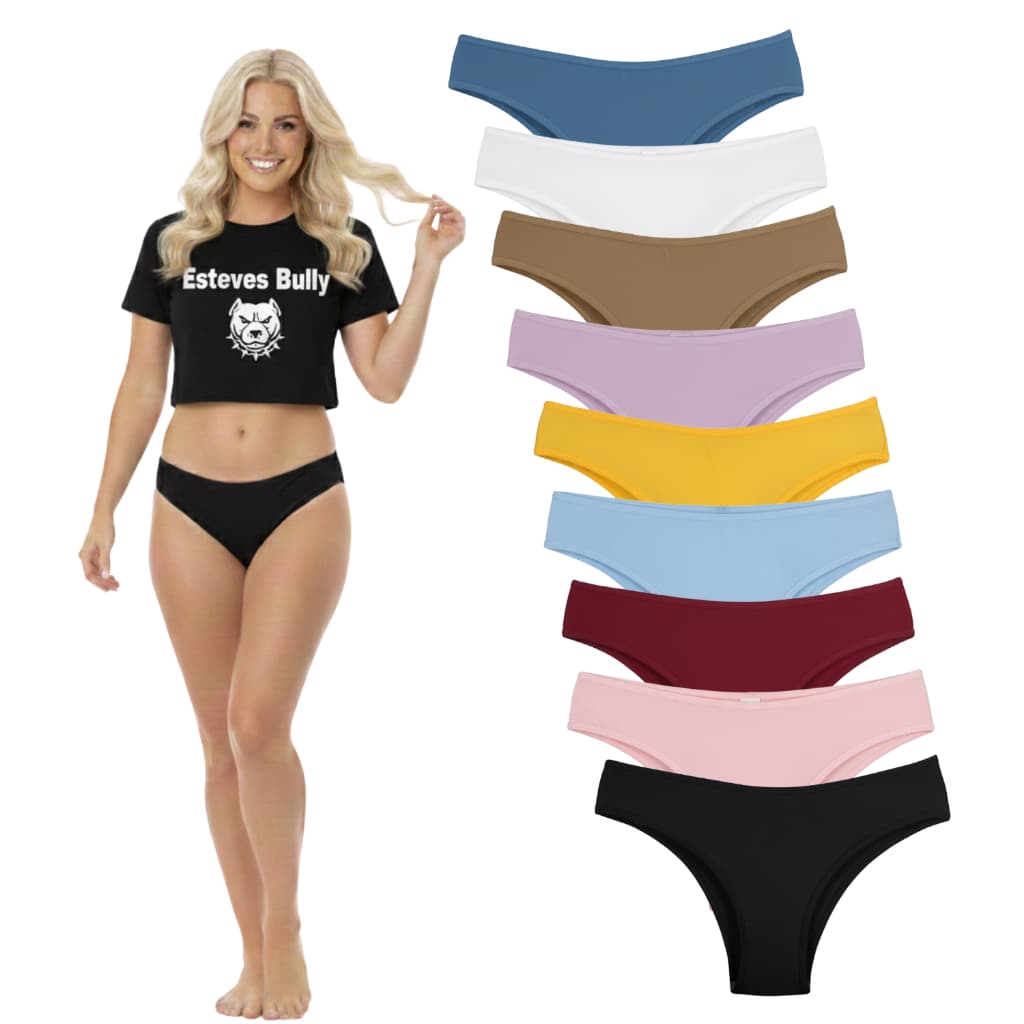 Kit com 10 Calcinhas Conforto em Cotton Super Confortável 100% Algodão