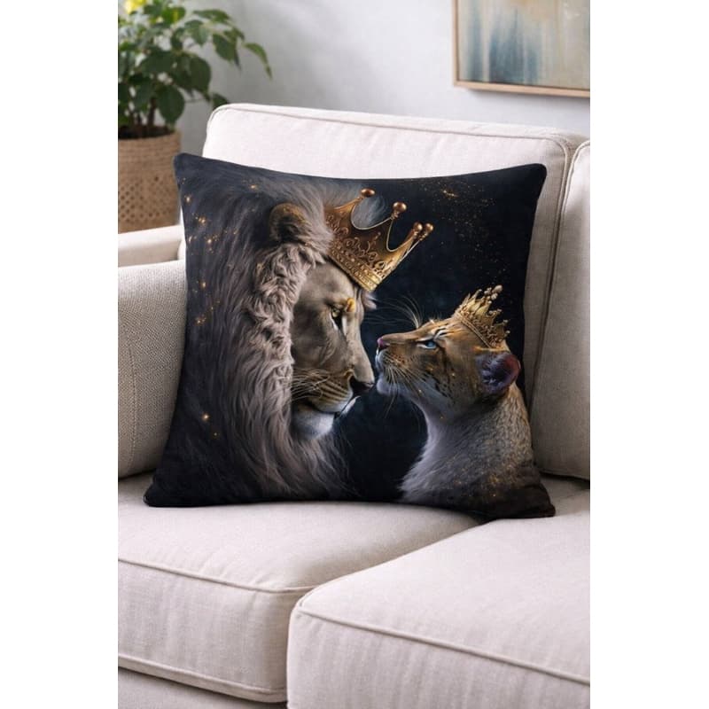 ✨ Coleção Leões Majestosos – Capas de Almofadas Decorativas Premium 45x45