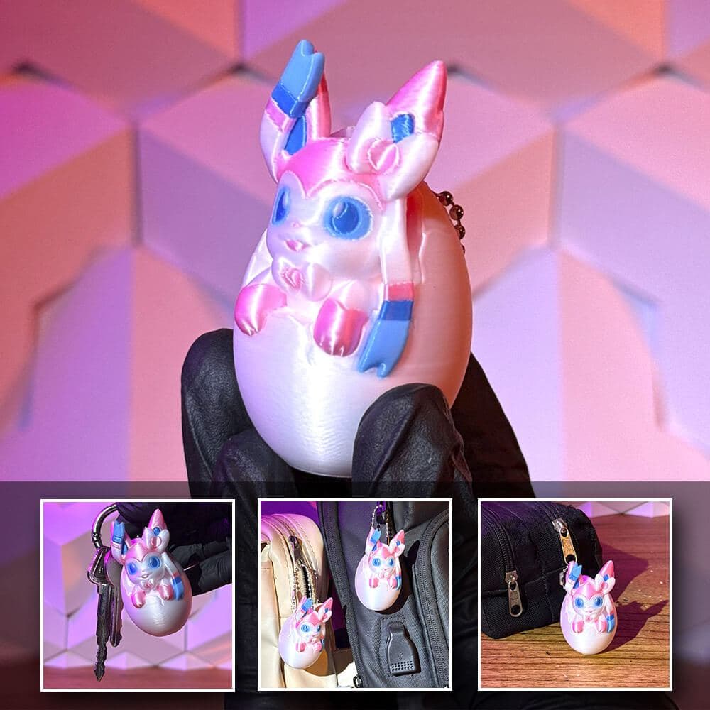 Ovo Sylveon - Pokemon - Chaveiro | Acessório colecionável