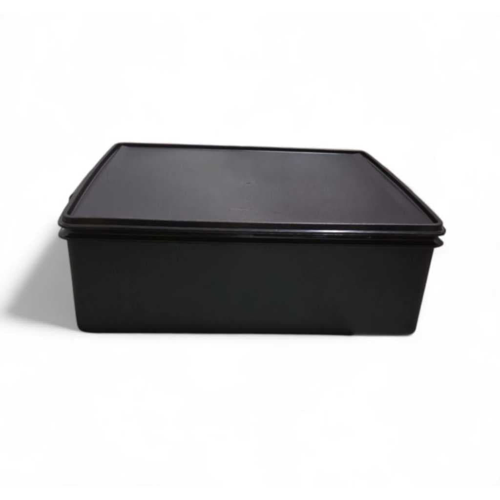 Super Caixa Tupperware 20 Litros Preta Original Organizadora Com Tampa