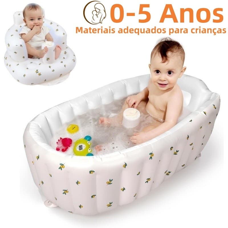 Sofá Infantil Inflável Cadeira Portátil Para Brincadeiras Internas E Externas-Banheira Infantil Inflável 0 A 5 Anos