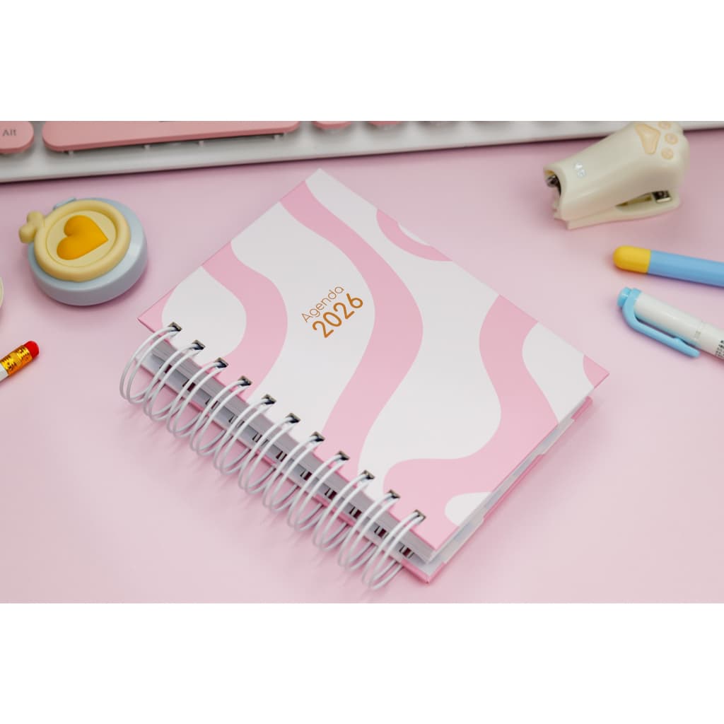 Mini Agenda Personalizada 2026 A6 1 ou 2 Dias por página