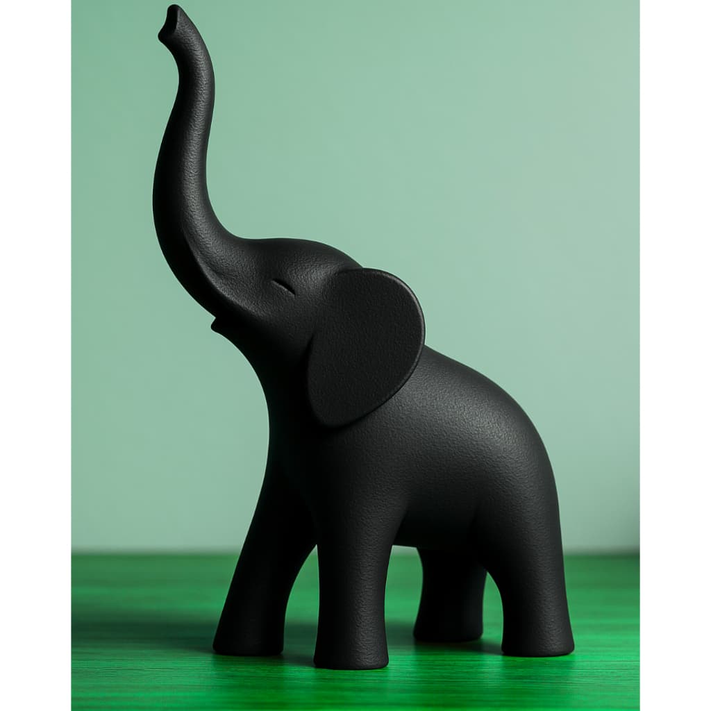 Decoração Minimalista de Elefante de 15cm