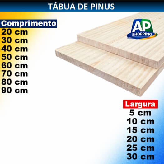 Tábua de Pinus, Prateleira de Madeira, Artesanato. Vários tamanhos  (SEM lixar e SEM aparelhar)